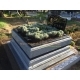8cm kalınlıkta granit profilli özel mezar